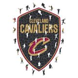 Iconic Puzzles - NBA houten puzzel, meerkleurig, Cleveland Cavaliers, M, 270 stukjes