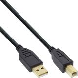 InLine 34515S USB-kabel USB 2.0 1,5 m USB A USB B Zwart