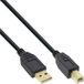 InLine 34515S USB-kabel USB 2.0 1,5 m USB A USB B Zwart