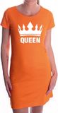Bellatio Decorations Shoppartners Bv Queen met witte kroon jurk oranje voor dames - Koningsdag - supporters kleding / oranje jurkjes M