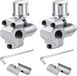 Sans marque 2 Pièces Kits de Valve de Perçage Robinet de Réfrigérateur Valve Compatible avec Tuyau de Diamètre Extérieur 1/4", 5/16", 3/8" pour Climatiseurs CVC
