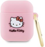 Hello - Kitty - Siliconen 3D Kitty Hoofdhoes voor AirPods 1/2 - roze