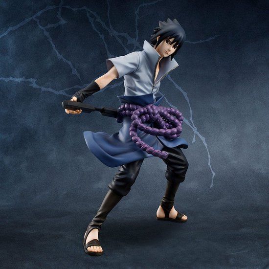 MegaHouse Naruto Shippuden G.E.M. Series PVC Statue 1/8 Sasuke Uchiha 24 cm