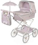 DeCuevas Sophie Opvouwbare Reborn Poppenwagen Met Paraplu En Handtas Zilver Kinderen