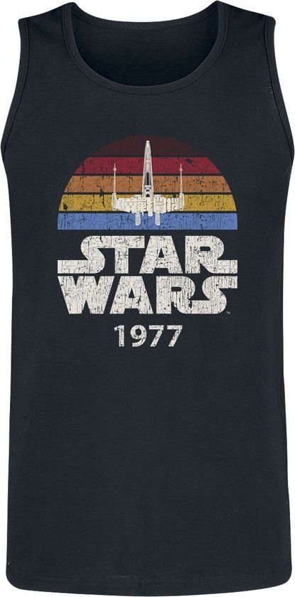 Star Wars X-Wing 1977 Heren Tanktop - Zwart - M