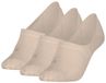 Calvin Klein Footies Dames Mid Cut 3-pack Beige-35/38