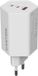 Canyon Hexagon Serie - Adaptateur secteur - 65W GaN - 2x PD - 1x QC - EU Blanc