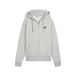 PUMA ESS Small No. 1 Logo Comfort Full-Zip Hoodie FL Lichtgrijs Heather