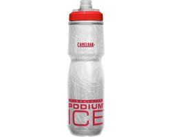 CamelBak Podium Ice Bottle - 620ml - Zilver/Rood