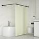 Merkloos / Sans marque Shenzhen Haorui Industrial Technology Co., Ltd. Verstelbare L-vormige Douchegordijnstang van Roestvrij Staal 62-94 x 141-174 cm - Inclusief 16 Ringen