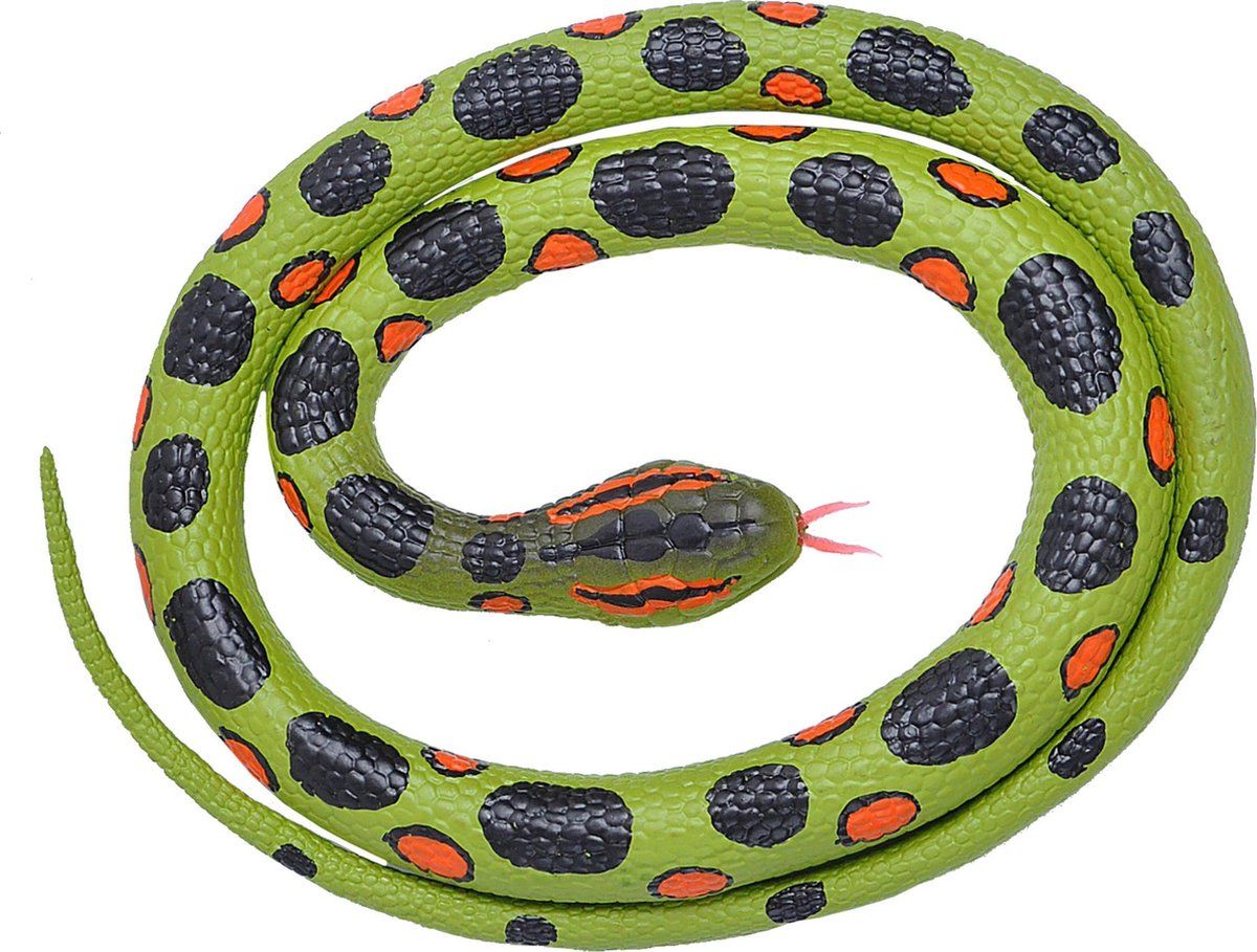 Wild Republic Slang Anaconda Junior 117 Cm Rubber Groen/zwart