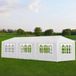 vidaXL Tente de réception - 3x9 m - Blanc - Résistant à l'eau - 2 ans de garantie
