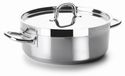 Casserole avec couvercle, diamètre 40 cm, 19,4 litres, acier inoxydable, couleur argent