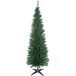 Sapin de Noël artificiel étroit 180 cm avec branches réalistes, arbre de Noël haut et fin avec base pliable, vert
