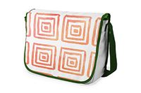 Bonamaison Digitaal bedrukte Messenger schooltas met kaki riem voor studenten, crossbody tas, koerierstas, schoudertas voor kinderen, meisjes, jongens, maat: 29x36 cm