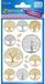 AVERY Zweckform 55654 Foliestickers, levensboom, 16 stickers, zilver en goud