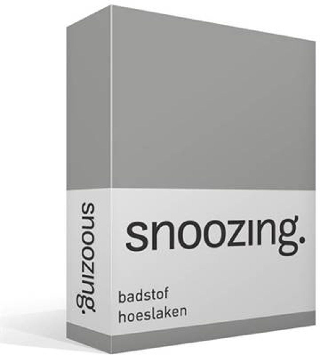 Snoozing badstof hoeslaken - Lits-jumeaux (200x200 of 180x200/220 cm) - Grijs