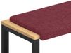 vidaXL Coussin de banc tissu bordeaux profondeur 35 cm