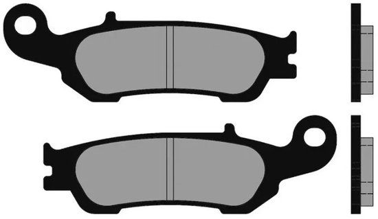 Brenta Moto 3105 Organische Achterremvoeringen Zilver