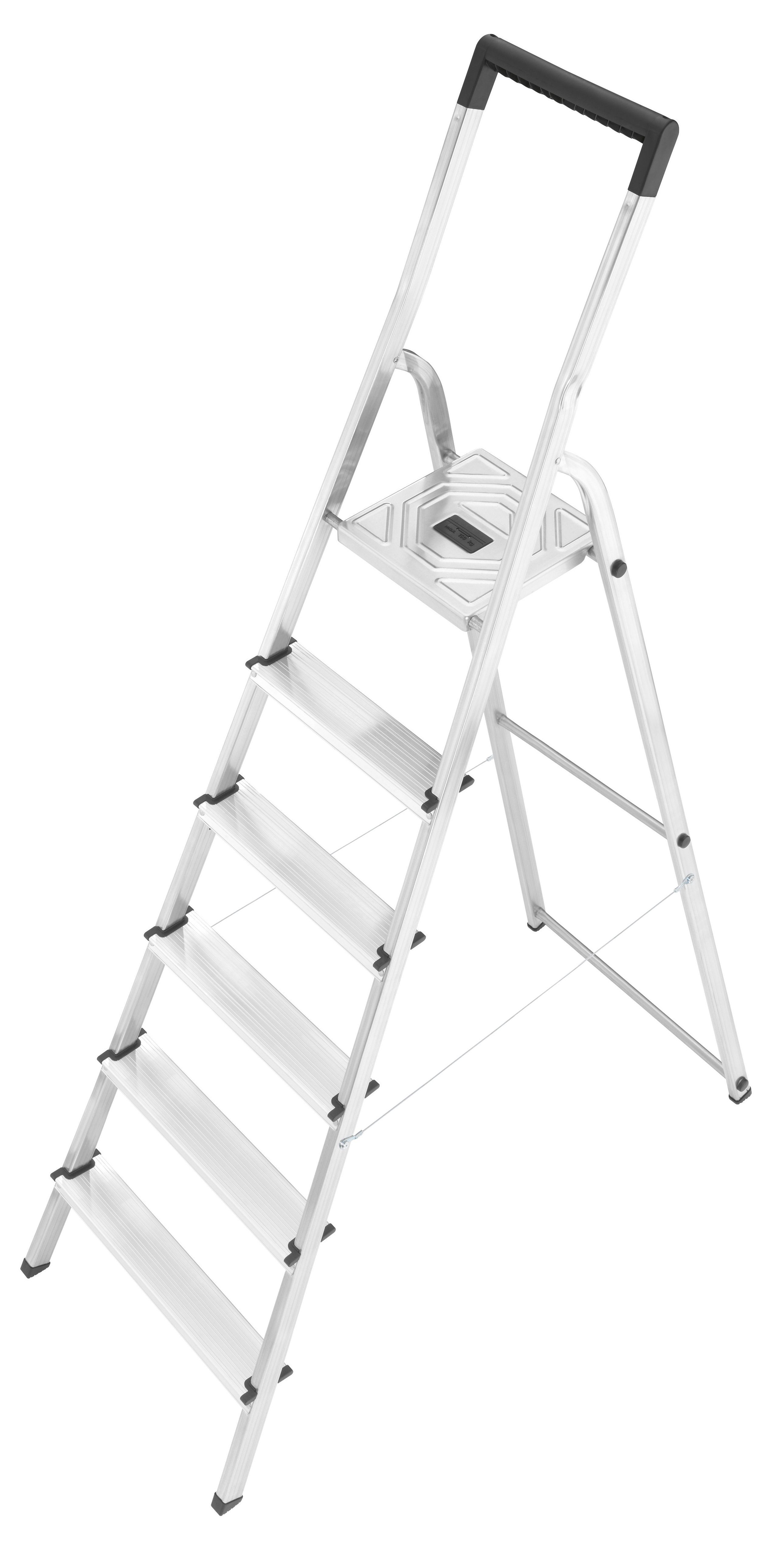 Hailo Trapladder L40 Easyclix Zilver zwart - 190cm