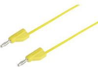 Voltcraft MSB-300 Meetsnoer Banaanstekker 4 mm Silicone 5.00 m Geel 1 stuk(s)
