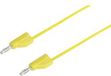 Voltcraft MSB-300 Meetsnoer Banaanstekker 4 mm Silicone 5.00 m Geel 1 stuk(s)