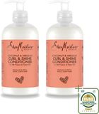 Shea Moisture 2 x Coconut & Hibiscus Curl & Shine Conditioner - 384 ml