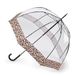 Fulton Birdcage 2 Luxe natuurlijke luipaardprint paraplu, Bruin, Medium, Vogelkooi 2 Luxe