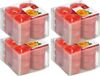 Trend Candles Geurtheelichtjes/Waxinelichtjes - 72x - Sinaasappel Geur - 4 Branduren