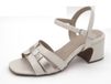 Marco Tozzi Dames Sandalette - 28337-402 Lichtbeige/Combi - Maat 39