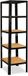 Shelfplaza BLACK metalen stellingkast - 200x60x60 cm - zwart - 5 planken