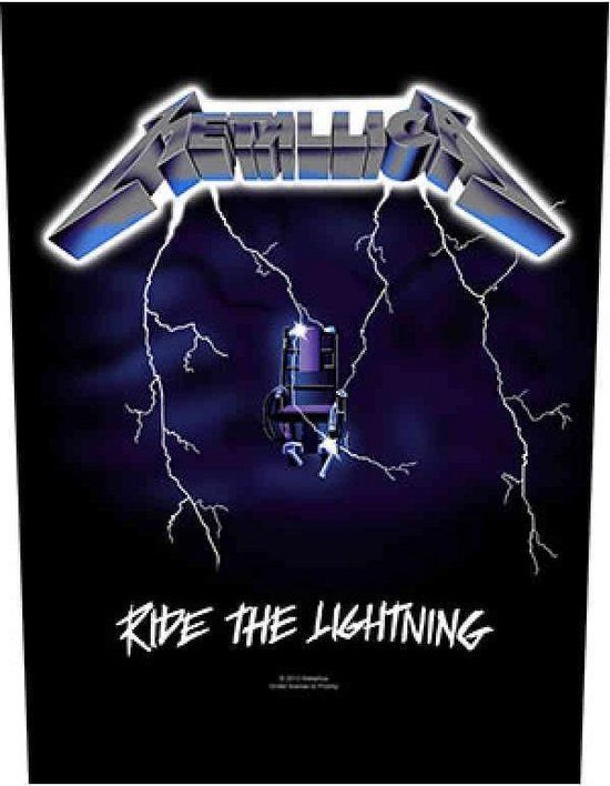 Metallica Ride The Lightning Embleem - Zwart