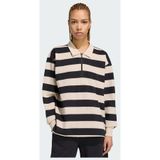 Adidas Sportswear Essentials Contemporary French Terry Polo Met Lange Mouwen - Dames - Zwart