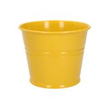 Cache-pot, zinc, jaune genêt, Ø14,5 cm