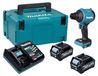 Makita AS 001 GD201 accublazer 40 V max. borstelloos + 2x accu 2,5 Ah + oplader + Makpac