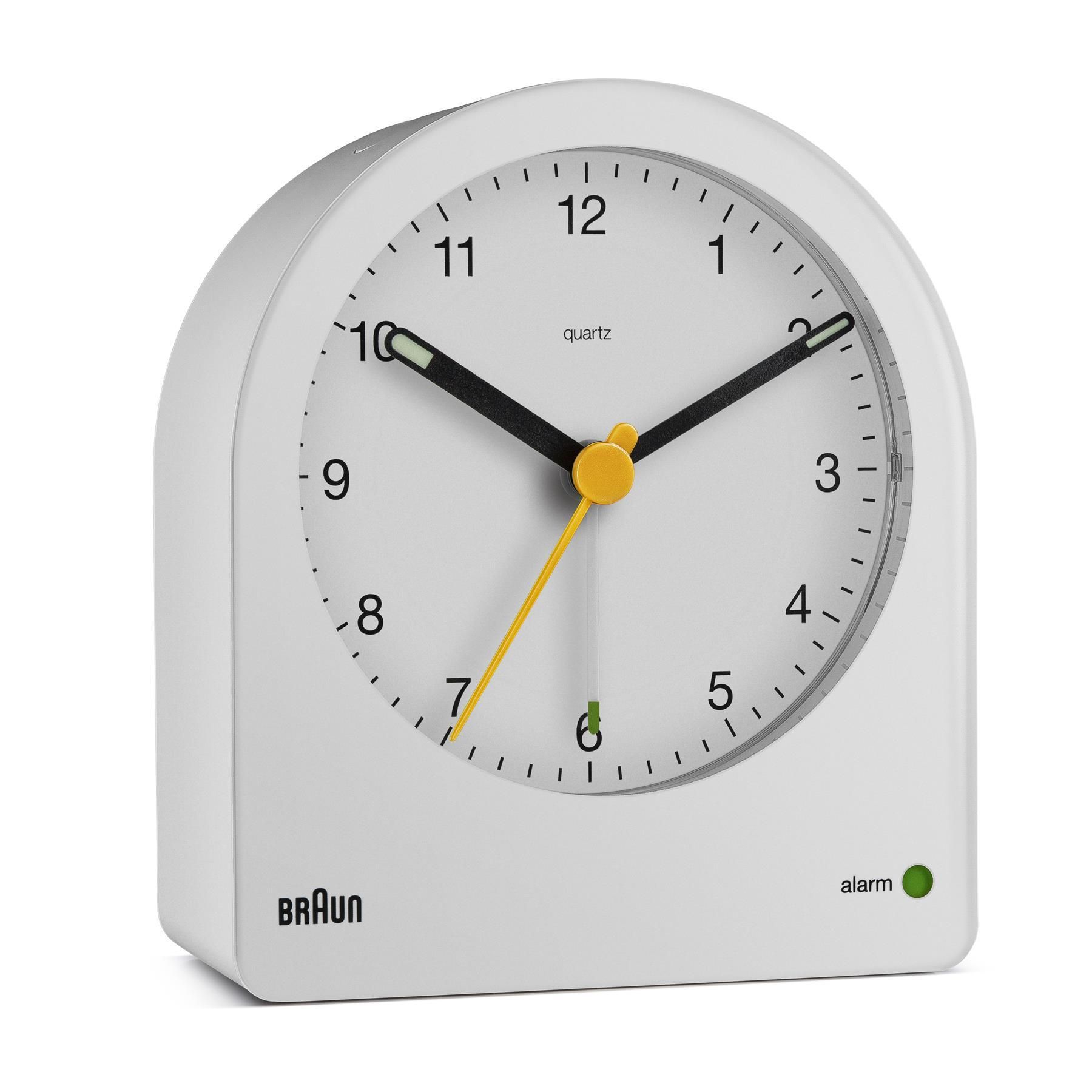 Braun BC22W Quartz Alarm Clock - White
