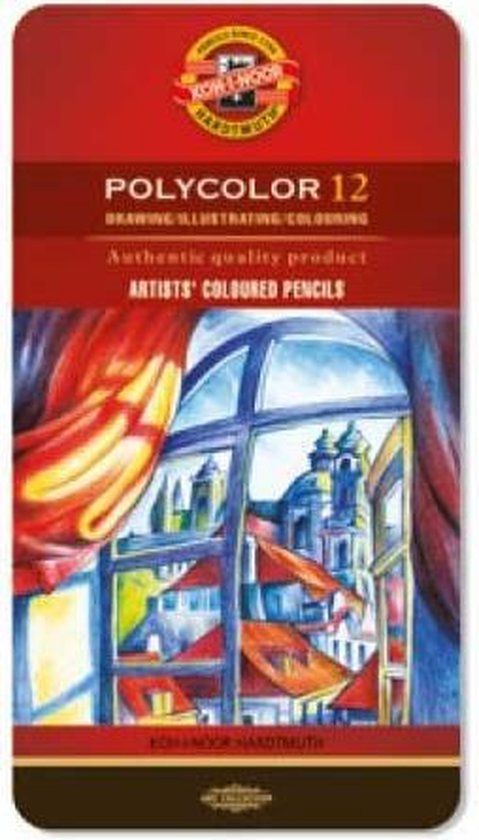 Koh-i-Noor Polycolor Kleurpotloden - 12 stuks