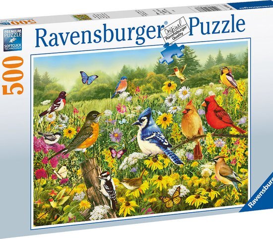Ravensburger Vogels In De Wei Puzzel (500 stukjes)