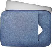 Lunso - Stijlvolle zachte neopreen sleeve hoes 13 inch - Lichtblauw