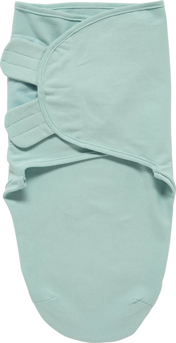 Meyco Swaddle Inbakerdoek - 4-6 maanden - Uni new mint groen