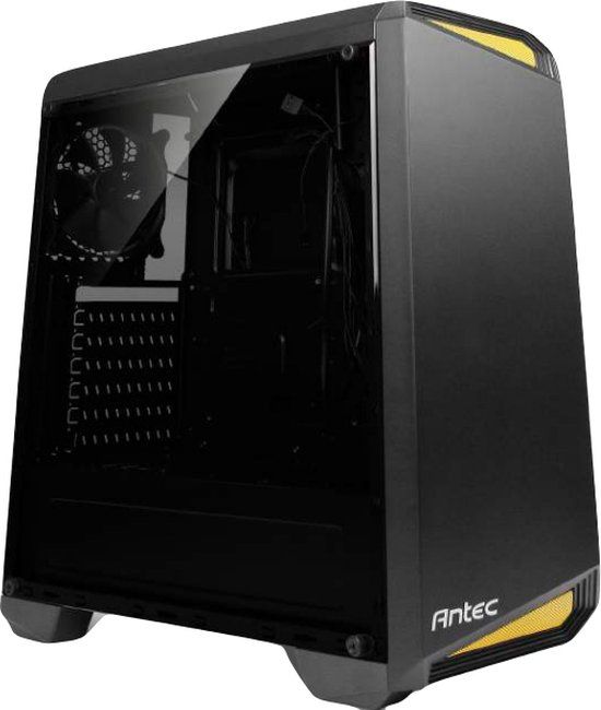 Antec NX100 Midi Tower Zwart, Geel