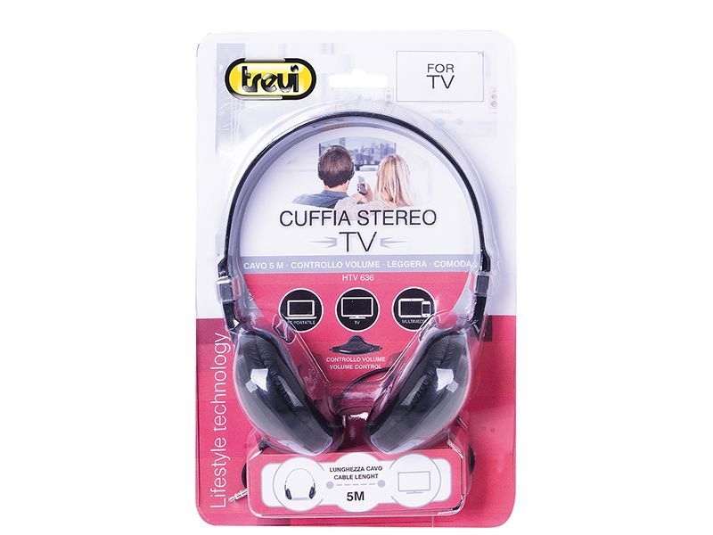 Trevi HTV 636 - Hoofdtelefoon - Zwart