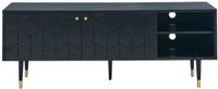 Vente-unique Tv-meubel PARIOMA - Zwart/Goudkleurig