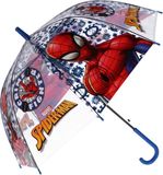 4KidsOnly Spiderman Paraplu - Kinderparaplu - Metaal frame - Blauw - Transparant