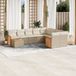 Maison Exclusive - Ensemble de meubles de jardin 10 pièces avec canapé et coussins, beige, en polyrotin