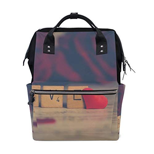 MONTOJ Awesome Red Love Hart canvas Reistas Campus Rugzak