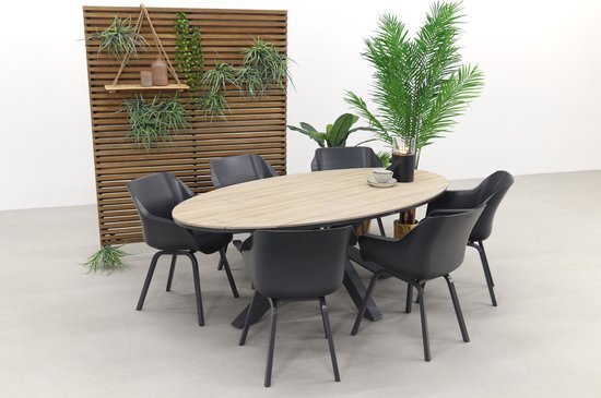 Garden Impressions Hartman Sophie Element - Xerix / GI Edison 220 x 115 cm. tafel - ovale tuinset