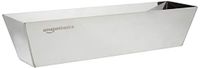 Amazon Basics Spachtelbak, rechthoekig, roestvrij staal, 35,56 cm lang, zilver