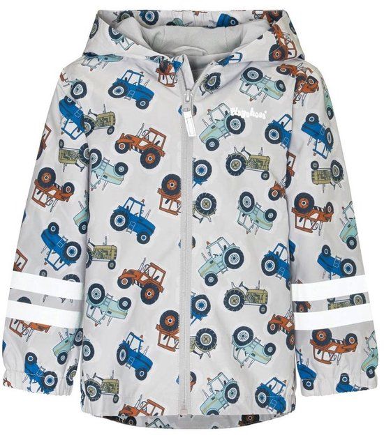 Playshoes Regenjas Tractoren Grijs Maat 92