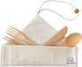 Merkloos Umami Bestekset Basic Bag Hout Beige/Bamboe